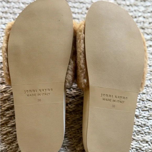 Jenni Kayne Shearling Slides Sandals 8 - Picture 5 of 8